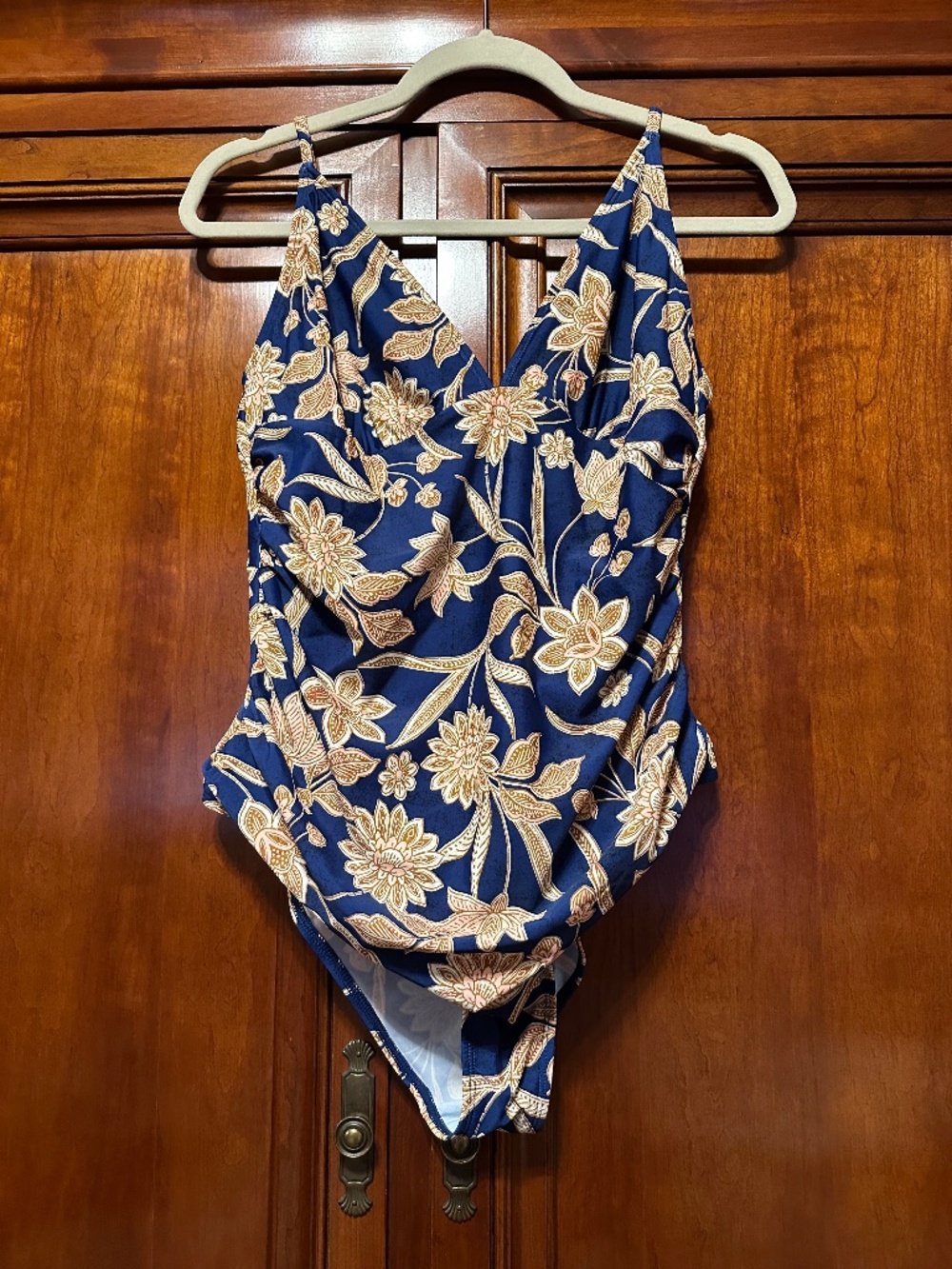 Cupshe Seaside Blossom Paisley One-Piece Swimsuit Size XL